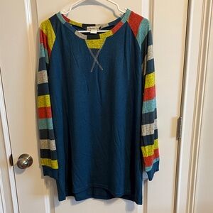 Colorful Striped Long Sleeve Shirt